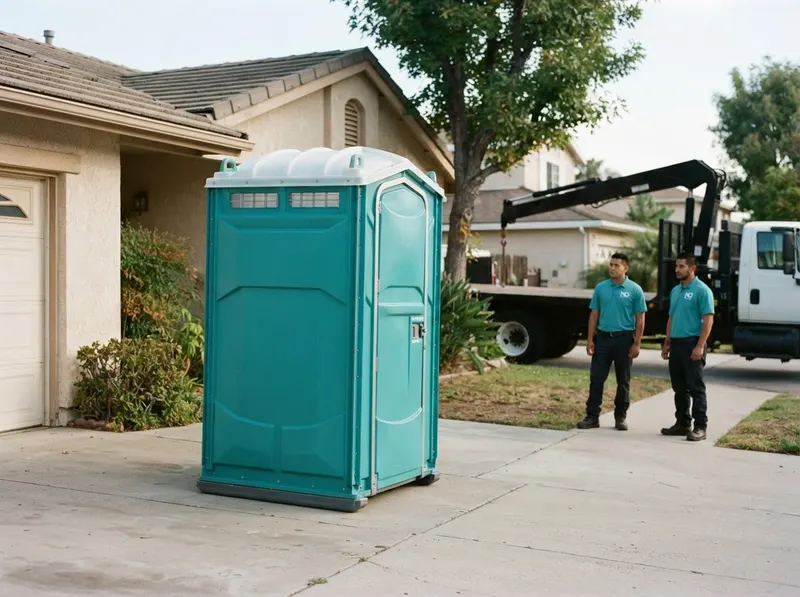 Crane-Liftable Restroom Units in Gardena, CA